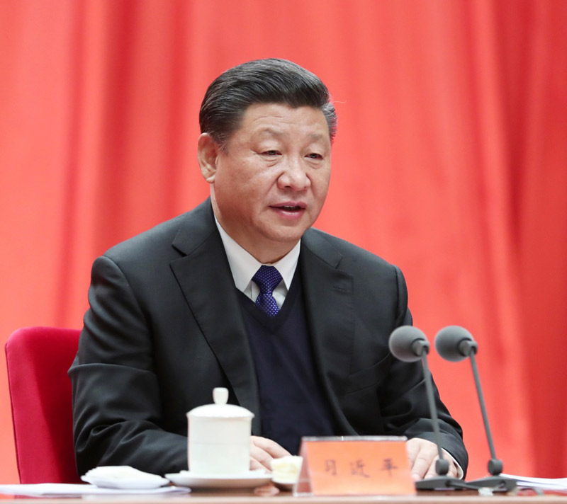 1月11日，中共中央總書記、國家主席、中央軍委主席習(xí)近平在中國共產(chǎn)黨第十九屆中央紀(jì)律檢查委員會第二次全體會議上發(fā)表重要講話。